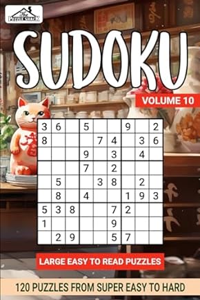 Sudoku Super Easy to Hard Vol 10 Book Cover