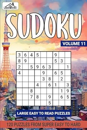 Sudoku Super Easy to Hard Vol 11 Book Cover