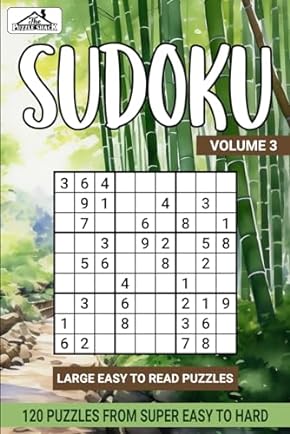 Sudoku Super Easy to Hard Vol 3 Book Cover