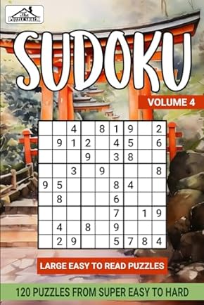 Sudoku Super Easy to Hard Vol 4 Book Cover
