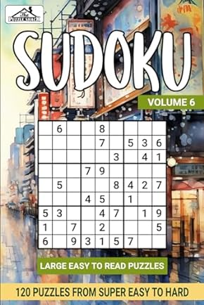 Sudoku Super Easy to Hard Vol 6 Book Cover