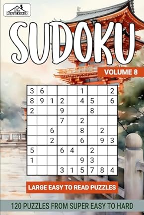 Sudoku Super Easy to Hard Vol 8 Book Cover