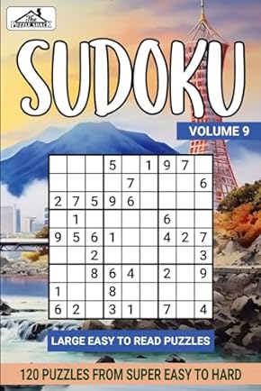 Sudoku Super Easy to Hard Vol 9 Book Cover